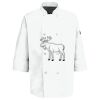Eight Pearl Button Chef Coat with Thermometer Pocket Thumbnail