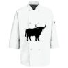Eight Pearl Button Chef Coat with Thermometer Pocket Thumbnail