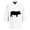 Eight Pearl Button Chef Coat with Thermometer Pocket Thumbnail