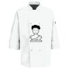 Eight Pearl Button Chef Coat with Thermometer Pocket Thumbnail