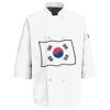 Eight Pearl Button Chef Coat with Thermometer Pocket Thumbnail
