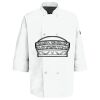 Eight Pearl Button Chef Coat with Thermometer Pocket Thumbnail