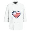 Eight Pearl Button Chef Coat with Thermometer Pocket Thumbnail