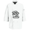 Eight Pearl Button Chef Coat with Thermometer Pocket Thumbnail