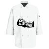 Eight Pearl Button Chef Coat with Thermometer Pocket Thumbnail