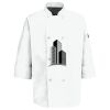 Eight Pearl Button Chef Coat with Thermometer Pocket Thumbnail
