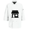 Eight Pearl Button Chef Coat with Thermometer Pocket Thumbnail
