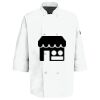 Eight Pearl Button Chef Coat with Thermometer Pocket Thumbnail