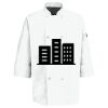 Eight Pearl Button Chef Coat with Thermometer Pocket Thumbnail