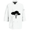 Eight Pearl Button Chef Coat with Thermometer Pocket Thumbnail