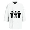 Eight Pearl Button Chef Coat with Thermometer Pocket Thumbnail