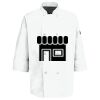 Eight Pearl Button Chef Coat with Thermometer Pocket Thumbnail