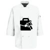 Eight Pearl Button Chef Coat with Thermometer Pocket Thumbnail