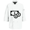Eight Pearl Button Chef Coat with Thermometer Pocket Thumbnail