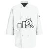 Eight Pearl Button Chef Coat with Thermometer Pocket Thumbnail