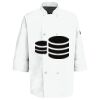 Eight Pearl Button Chef Coat with Thermometer Pocket Thumbnail