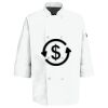 Eight Pearl Button Chef Coat with Thermometer Pocket Thumbnail