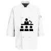 Eight Pearl Button Chef Coat with Thermometer Pocket Thumbnail