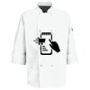 Eight Pearl Button Chef Coat with Thermometer Pocket Thumbnail