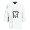 Eight Pearl Button Chef Coat with Thermometer Pocket Thumbnail