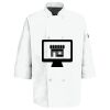 Eight Pearl Button Chef Coat with Thermometer Pocket Thumbnail