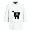 Eight Pearl Button Chef Coat with Thermometer Pocket Thumbnail