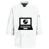 Eight Pearl Button Chef Coat with Thermometer Pocket Thumbnail