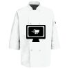 Eight Pearl Button Chef Coat with Thermometer Pocket Thumbnail