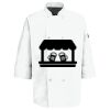 Eight Pearl Button Chef Coat with Thermometer Pocket Thumbnail