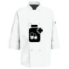 Eight Pearl Button Chef Coat with Thermometer Pocket Thumbnail