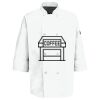 Eight Pearl Button Chef Coat with Thermometer Pocket Thumbnail
