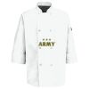 Eight Pearl Button Chef Coat with Thermometer Pocket Thumbnail