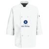 Eight Pearl Button Chef Coat with Thermometer Pocket Thumbnail