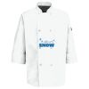 Eight Pearl Button Chef Coat with Thermometer Pocket Thumbnail