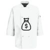 Eight Pearl Button Chef Coat with Thermometer Pocket Thumbnail
