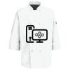 Eight Pearl Button Chef Coat with Thermometer Pocket Thumbnail