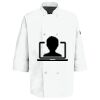 Eight Pearl Button Chef Coat with Thermometer Pocket Thumbnail