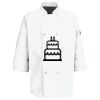 Eight Pearl Button Chef Coat with Thermometer Pocket Thumbnail