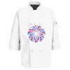 Eight Pearl Button Chef Coat with Thermometer Pocket Thumbnail