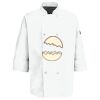 Eight Pearl Button Chef Coat with Thermometer Pocket Thumbnail