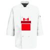 Eight Pearl Button Chef Coat with Thermometer Pocket Thumbnail