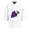 Eight Pearl Button Chef Coat with Thermometer Pocket Thumbnail