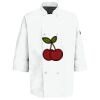 Eight Pearl Button Chef Coat with Thermometer Pocket Thumbnail