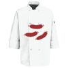 Eight Pearl Button Chef Coat with Thermometer Pocket Thumbnail