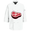 Eight Pearl Button Chef Coat with Thermometer Pocket Thumbnail