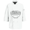 Eight Pearl Button Chef Coat with Thermometer Pocket Thumbnail