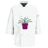 Eight Pearl Button Chef Coat with Thermometer Pocket Thumbnail