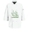 Eight Pearl Button Chef Coat with Thermometer Pocket Thumbnail