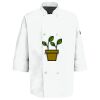 Eight Pearl Button Chef Coat with Thermometer Pocket Thumbnail