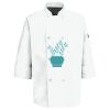 Eight Pearl Button Chef Coat with Thermometer Pocket Thumbnail